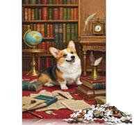 Rompecabezas de Corgi para Toda la Familia, 100% cartón Reciclado, Ideal para niños y Adultos a Partir de 12 años, 1000 Piezas (38 x 26 cm).
