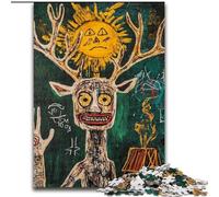 Rompecabezas de Corona de Calavera Estilo Basquiat para Adultos, 1000 Piezas, para Mayores de 14 años, Juegos de ingenio, Regalos de cumpleaños y Navidad (26x38cm)