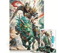Rompecabezas de Criaturas guerreras con Forma de dragón para Adultos 1000 Piezas Juego Think Boost Estructura de Encaje precisa fácil de Aprender diversión para Toda la Familia (50x75cm)