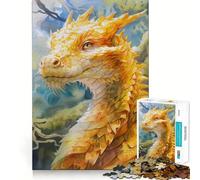 Rompecabezas de Criaturas Legendarias Amarillas,1000 Piezas,diversión para estimular la cognición,Piezas sin Rebabas,Corte Limpio,Juguete para el Entretenimiento en Interiores Durante Las Vacaciones