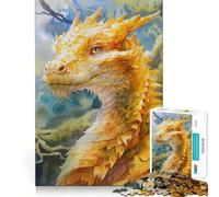 Rompecabezas de Criaturas Legendarias Amarillas para Adultos,1000 Piezas,Mejora la Concentración,Divertido,Tamaño Uniforme,Piezas Precisas,Actividad para Compartir con Seres Queridos (50x75cm)