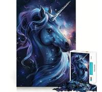 Rompecabezas de Criaturas legendarias Unicornio 1000 Piezas Recall Fun Play Piezas sin Rebabas de Corte Limpio Juego portátil Ideal para Viajes (38x26cm)