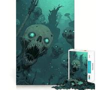 Rompecabezas de Criaturas Marinas No Muertas,1000 Piezas,Entrenamiento Mental,Divertido,de Corte Limpio,componentes Resistentes,Entretenimiento cautivador para Disfrutar en casa (38x52cm)