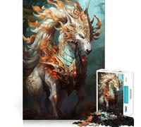 Rompecabezas de Criaturas míticas y fantásticas para Adultos, 1000 Piezas, Juguete de lógica Resistente, Juego Relajante, Borde Transparente, Regalo artístico (38x52cm)