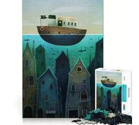 Rompecabezas de Criaturas submarinas de 1000 Piezas para Adultos Juguete Que desafía la Mente Corte preciso y alineación Actividad Divertida para Toda la Familia (38x52cm)