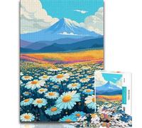 Rompecabezas de crisantemo de montaña para Adolescentes, 1000 Piezas, Juegos educativos, decoración del hogar, colección de Artistas, Bellas Artes (38x26cm)