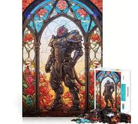 Rompecabezas de Cristal Paladin Warrior de 1000 Piezas para Adolescentes, lógica Clara, Juguete Relajante, Corte Perfecto, Regalo sincero (38x52cm)