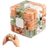 Rompecabezas De Cubo De Laberinto 3D Grande, Juguete De Entrenamiento Cerebral De Conciencia Espacial Adecuado For Cultivar La Concentración Entre Adolescentes(Orange)