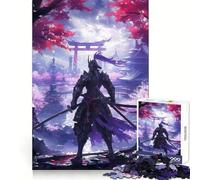 Rompecabezas de Cultura Japonesa samurái de 1000 Piezas para Adultos Juguete Inteligente y Divertido Bordes Lisos Decoración de Pared (50x75cm)