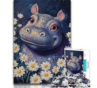 Rompecabezas de Daisy e Hippo para Adolescentes 1000 Piezas para Adultos y Adolescentes colección de Artistas Bellas Artes para Mayores de 14 años 26x38cm