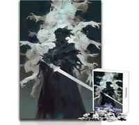 Rompecabezas de Dark Swordsman Souls de 1000 Piezas para Adolescentes, Juego Educativo para el Desarrollo de Habilidades, Momentos Especiales, tamaño 38x26cm