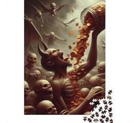 Rompecabezas de Demonios de 1000 Piezas, para Adultos y Juegos educativos de Papel para niños (38 x 26 cm / 1000 Piezas)