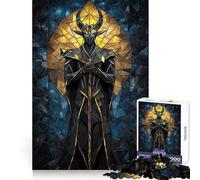 Rompecabezas de Demonios de vidrieras para Adultos, 1000 Piezas, Think Smart Toy, vínculo Familiar, Corte preciso, Regalo de Temporada 38x52cm