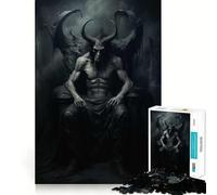 Rompecabezas de Demonios misteriosos de 1000 Piezas para Adolescentes Mejora la Memoria, Reduce el estrés, Borde Ajustado, decoración de Pared (38x26cm)