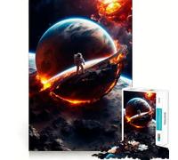 Rompecabezas de Desastre Espacial para Adultos, 1000 Piezas, Juego Inteligente, patrón Tranquilo y Relajante, Regalo increíble (38x52cm)