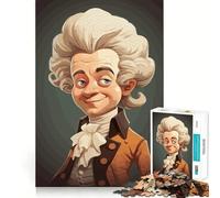 Rompecabezas de Dibujos Animados de Amadeus Mozart para Adultos,1000 Piezas,Juego para estimular la Mente,Piezas de Ajuste preciso,Actividad Relajante para Grupos en Interiores (50x75cm)