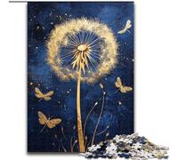 Rompecabezas de Diente de león con libélulas para Adolescentes, 1000 Piezas, Juguetes educativos, Juegos antiestrés, cumpleaños (50x75cm)