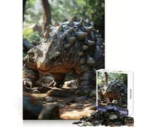 Rompecabezas de Dinosaurio monstruoso con Pinchos en el Bosque para Adolescentes, 1000 Piezas, Juguete para desarrollar la Mente, diseño Sencillo y Divertido, Regalo Memorable 38x52cm