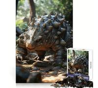 Rompecabezas de Dinosaurio monstruoso con púas en el Bosque, 1000 Piezas para Adolescentes, para desarrollar la Memoria, Juego de Interior, Corte Fino, selección de Deseos de Papá Noel 50x75cm