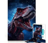 Rompecabezas de Dinosaurio T-Rex para Adolescentes, 1000 Piezas, Juguete para ejercitar la Mente, fácil y Divertido de armar, Regalo Ideal 38x52cm