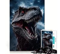 Rompecabezas de Dinosaurio T-Rex para Adolescentes, 1000 Piezas, para Mejorar la Memoria, con Bordes limpios, 50x75cm