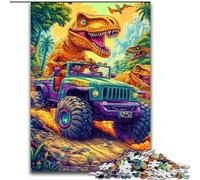Rompecabezas de Dinosaurios de 1000 Piezas para Adultos, Juego Interactivo Familiar, Ideal para Adolescentes, Regalo de ingenio, 50x75cm