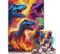 Rompecabezas de Dinosaurios de 1000 Piezas para Adultos y Adolescentes Un desafío difícil y antiestrés Ideal para Regalar a Toda la Familia (50x75cm)