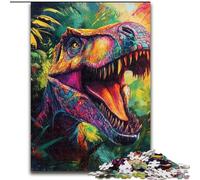 Rompecabezas de Dinosaurios de la Jungla para Adolescentes Rompecabezas de 1000 Piezas para Mayores de 14 años Juego de Navidad para aliviar el estrés Regalo para Mujeres (26x38cm)