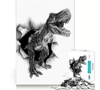 Rompecabezas de Dinosaurios enojados,1000 Piezas,Juguete para desarrollar la Capacidad cognitiva,Superficie Lisa y sin Rebabas,Actividad Relajante para Grupos en Interiores (38x52cm)