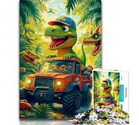 Rompecabezas de Dinosaurios para Adolescentes, 1000 Piezas, un Juego desafiante Ideal para Toda la Familia (38x26cm)