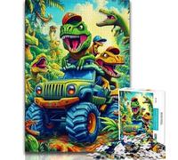 Rompecabezas de Dinosaurios para Adultos, 1000 Piezas, Ideal como Juego Educativo, Juguete de desafío, decoración única para el hogar y Regalos (50x75cm)