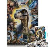 Rompecabezas de Dinosaurios para Adultos, 1000 Piezas, Ideal para aliviar el estrés, Ideal para Decorar tu Escritorio (50x75cm)
