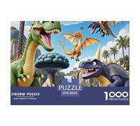 Rompecabezas de Dinosaurios para Adultos y niños.Animales, desafío fantástico, Juguete Estimulante, Juego Educativo, decoración del hogar, para Adultos y niños Mayores de 14 años, 38x26cm/1000pcs