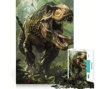 Rompecabezas de Dinosaurios prehistóricos de 1000 Piezas para Adolescentes Juego de ingenio Tiempo de relajación Bordes de Calidad 38x26cm
