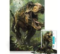 Rompecabezas de Dinosaurios prehistóricos para Adolescentes, 1000 Piezas, para Mejorar la Memoria, Tiempo Libre, Bordes limpios, un Regalo Encantador 38x52cm