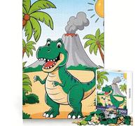 Rompecabezas de Dinosaurios y volcanes de Dibujos Animados,1000 Piezas para Adolescentes,para desarrollar la Memoria cognitiva,un pasatiempo Tranquilo,Corte Exacto,Ideal para una Navidad Alegre