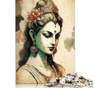 Rompecabezas de Dios Devi sobre el hinduismo de 1000 piezas para adolescentes, regalos, rompecabezas de papel para adultos, rompecabezas familiares, rompecabezas divertidos 38x26 cm/1000 piezas