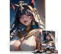 Rompecabezas de diosas de Anime de 1000 Piezas para Adolescentes Claridad Mental, Paz y diversión Cierre Perfecto Regalo de Temporada (38x52cm)