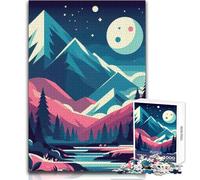 Rompecabezas de diseño Plano en Forma de V de 1000 Piezas para Adolescentes, Juego de Aprendizaje de Pensamiento estratégico, Regalo Ideal para Cualquier Evento, tamaño 38x26cm