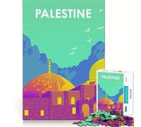 Rompecabezas de diseño Pop Art de Palestina para Adolescentes, 1000 Piezas, Juguete Intelectual, diversión en Interiores, Corte de Calidad, Regalo Creativo (38x52cm)