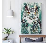 Rompecabezas de dos perros de estilo abstracto, juegos educativos, actividades familiares, puzle de cartón premium para mujeres y hombres, regalo, 1000 piezas (26 x 38 cm)