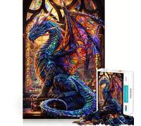 Rompecabezas de dragón Celestial Vibrante para Adolescentes,1000 Piezas,Divertido Juego de Memoria,Superficie Lisa sin Rebabas,Regalo de cumpleaños,Juguete para ejercitar la Mente (50x75cm)