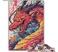 Rompecabezas de dragón Colorido de 2000 Piezas para Adultos y Adolescentes, Juegos educativos clásicos, Hermosa decoración (70x100cm)