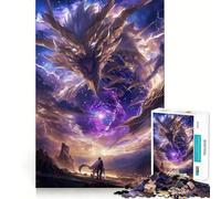 Rompecabezas de dragón en cámara rápida para Adultos, 1000 Piezas, Juego Inteligente para aliviar el estrés, patrón de Montaje, Regalo conmovedor 38x26cm