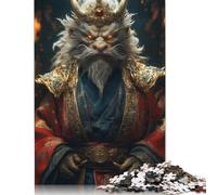 Rompecabezas de dragón japonés con Atuendo regio, decoración única para el hogar, Rompecabezas Rectangular de Papel para Adultos, Regalo para el Día de la Madre, 1000 Piezas (75 x 50 cm)