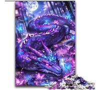 Rompecabezas de dragón Misterioso de 2000 Piezas para Adultos, Ideal para Relajarse y Disfrutar del Tiempo Libre, fomenta el Amor en Pareja (70x100cm)