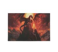 Rompecabezas de dragón que respira fuego, juego de rompecabezas para el hogar, obras de arte de pared, diversión familiar, 500 piezas