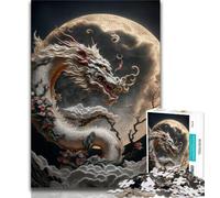 Rompecabezas de Dragón Valiente para Adolescentes, 1000 Piezas, Desafío Difícil, Alivio del Estrés, Mejora el Amor en Pareja, 75x50cm