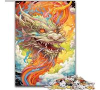 Rompecabezas de dragón Volador de fantasía para Adolescentes, Juguetes adictivos Que estimulan la Inteligencia y decoran el hogar 50x75cm