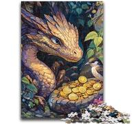 Rompecabezas de dragón y gorrión para Adolescentes (1000 Piezas), un Juego desafiante para Disfrutar en Familia con Piezas aleatorias Que encajan Perfectamente (50x75cm)
